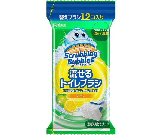 ジョンソン N スクラビングバブル 流セルトイレブラシ シトラス 替え 12個入  1袋(ご注文単位1袋)【直送品】