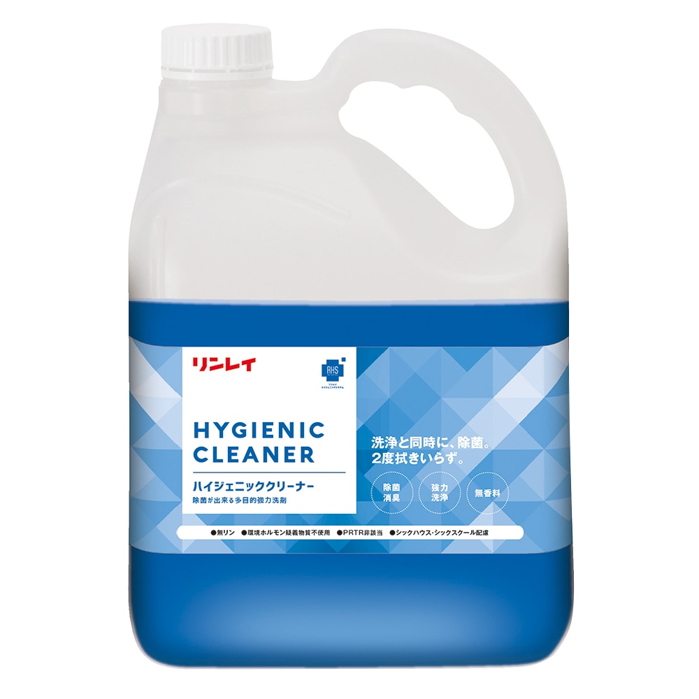 リンレイ 多目的強力洗剤 ハイジェニッククリーナー 4L 725534 1本(ご注文単位1本)【直送品】