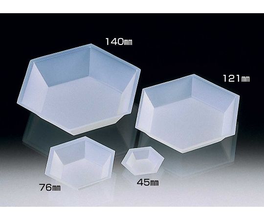 サンプラテック 秤量皿 六角型(バランストレー六角型) 76mm(500枚) 09577 1ケース(ご注文単位1ケース)【直送品】