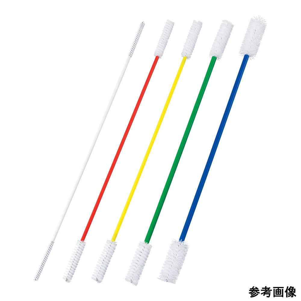 アズワン 両端ブラシ （黄） 800mm 3本入 40-80012 1袋（ご注文単位1袋）【直送品】