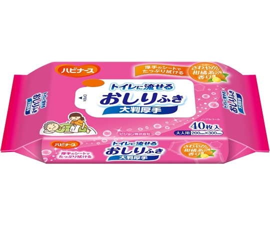 ピジョン トイレに流せるおしりふき 大判厚手 40枚×24個入 1005634 1ケース（ご注文単位1ケース）【直送品】