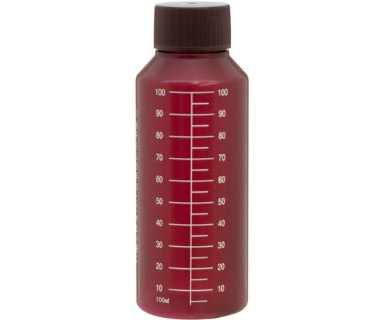 金鵄製作所 NK茶投薬瓶 100mL 白色目盛 ノーマルキャップ（ブラウン:茶） 1袋（10本入） BIN100NK 1袋（ご注文単位1袋）【直送品】