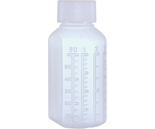金鵄製作所 マーカー投薬瓶 60mL ノーマルキャップ（ホワイト:白）1袋（20本入） MBIN6020 1袋（ご注文単位1袋）【直送品】