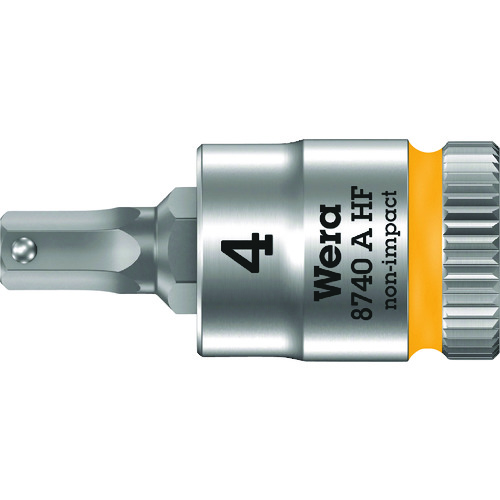 トラスコ中山 Wera 8740A HFソケット Hex-Plus4.0x28mm(ご注文単位1個)【直送品】