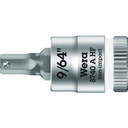 トラスコ中山 Wera 8740A HFソケット Hex-Plus SW9/64(ご注文単位1個)【直送品】