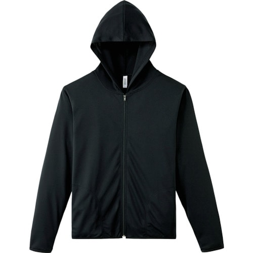 トラスコ中山 glimmer ドライジップパーカーー00338-AMZ-ブラック-S(ご注文単位1枚)【直送品】