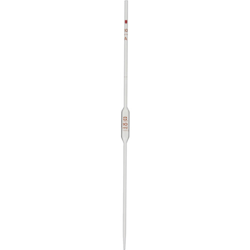 トラスコ中山 SIBATA ホールピペット スーパーグレード 10ml 赤(ご注文単位1本)【直送品】