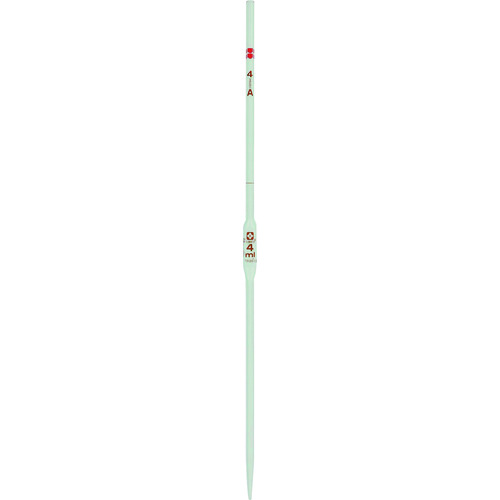 トラスコ中山 SIBATA ホールピペット スーパーグレード 4ml 赤2本線(ご注文単位1本)【直送品】