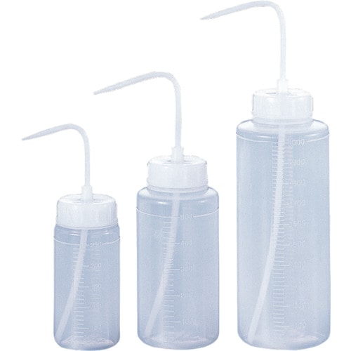 トラスコ中山 サンプラ 丸型洗浄瓶(広口タイプ) 1L(ご注文単位1個)【直送品】