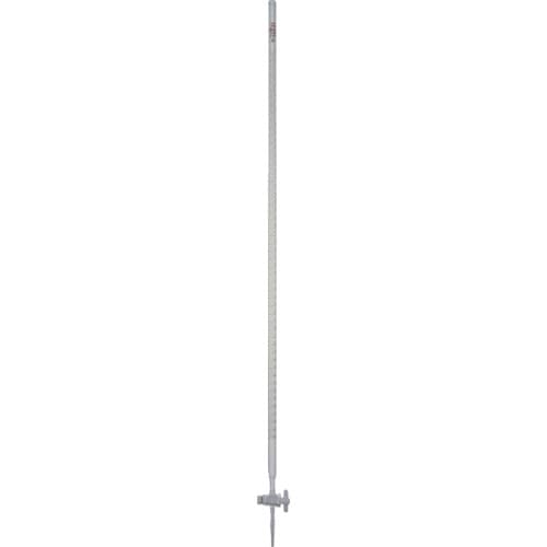 トラスコ中山 SIBATA ビュレット スーパーグレード 白 PTFEコック付 50ml(ご注文単位1本)【直送品】