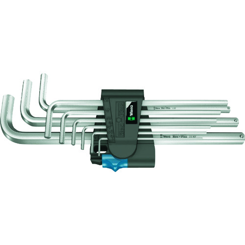 トラスコ中山 Wera 950/9L ヘックスキーセット HF1(ご注文単位1セット)【直送品】