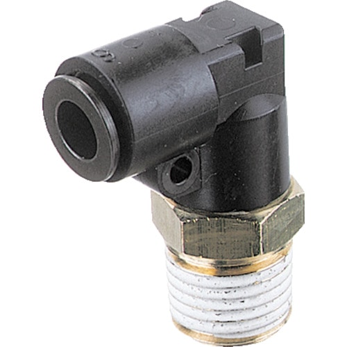 トラスコ中山 チヨダ フジメイルエルボ(樹脂)10mm・R1/8(ご注文単位1個)【直送品】