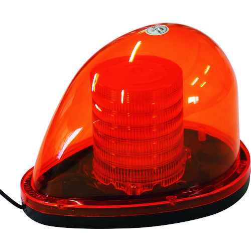 トラスコ中山 グリーンクロス LED流線型回転灯(橙)12V24V兼用(ご注文単位1台)【直送品】