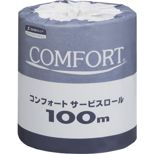 トラスコ中山 クレシア コンフォートサービスロール100m(ご注文単位1ケース)【直送品】