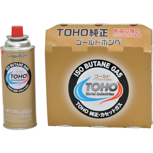 トラスコ中山 HONDA カセットボンベ TOHOゴールド 1箱36本入り(ご注文単位1箱)【直送品】