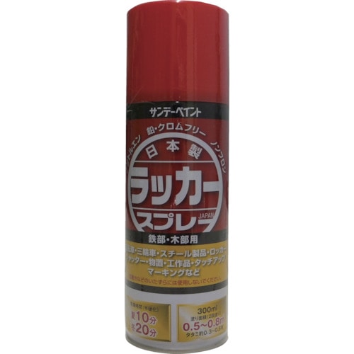 トラスコ中山 サンデーペイント ラッカースプレーJ 300ml 透明(ご注文単位1本)【直送品】