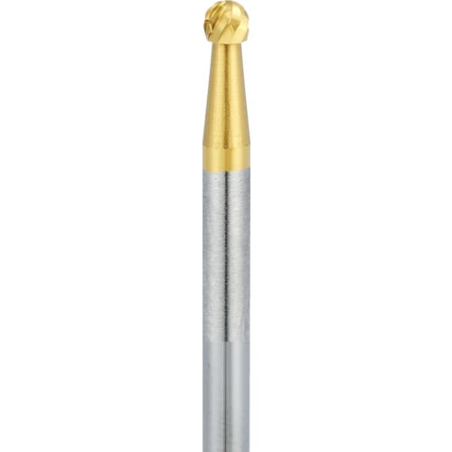 トラスコ中山 ナカニシ チタンコート超硬カッター 球(オール超硬)刃径3.0mm刃長2.8mm(ご注文単位1本)【直送品】
