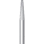トラスコ中山 ナカニシ チタンコート超硬カッター テーパー(シングルカット) 刃径3.0mm 刃長12.0mm（ご注文単位1本）【直送品】