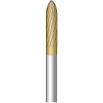 トラスコ中山 ナカニシ チタンコート超硬カッター 砲弾(シングルカット)刃径3mm刃長12.7mm（ご注文単位1本）【直送品】