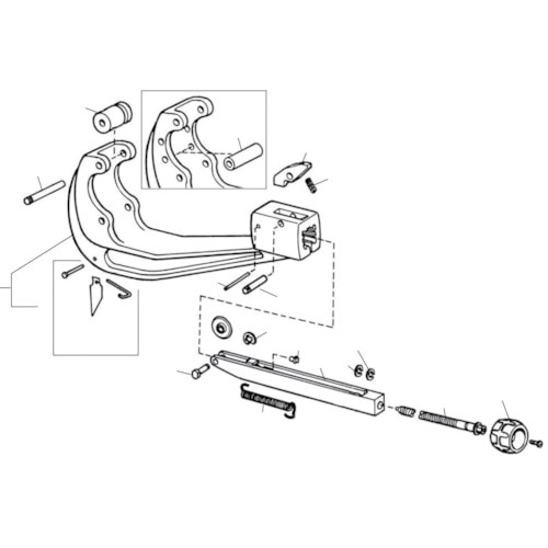 トラスコ中山 RIDGID チューブカッター用パーツ クイック チェンジ ピン F/154,156(ご注文単位1パック)【直送品】