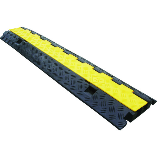 トラスコ中山 緑十字 ケーブルプロテクター 2系統タイプ/本体 ケーブルガード2B 250×1000×45mm（ご注文単位1個）【直送品】
