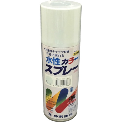 トラスコ中山 シントー 水性カラースプレー ホワイト 300ml(ご注文単位1本)【直送品】