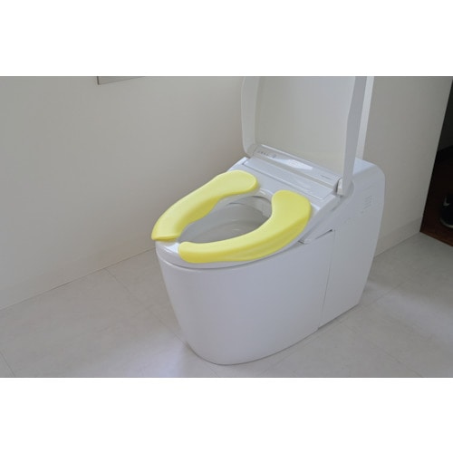 トラスコ中山 オカ 拭けるらくらく便座クッション イエロー(ご注文単位1組)【直送品】