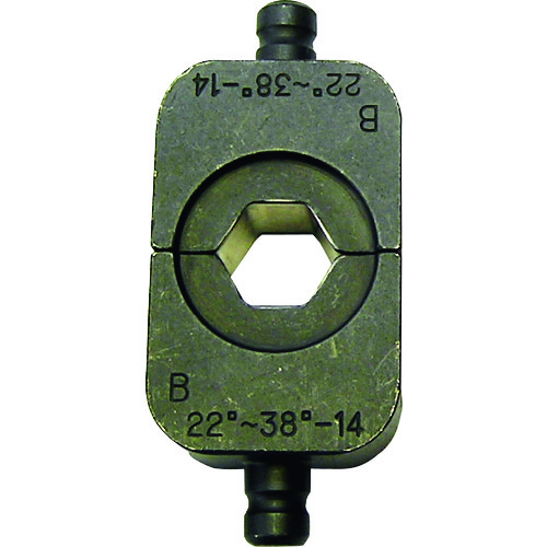 トラスコ中山 西田 六角圧縮用ダイス38(ご注文単位1組)【直送品】