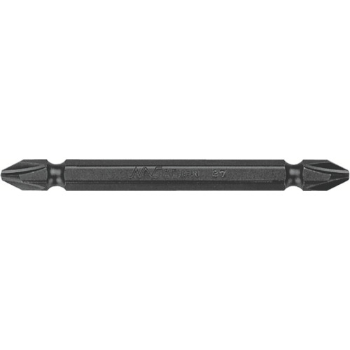 トラスコ中山 ナック ドライバービット ダブル 差込6.35xNo.3x75L(ご注文単位10本)【直送品】