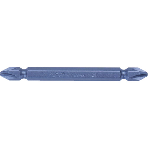 トラスコ中山 ナック アルミサッシ用ドライバービット 差込6.35xNo.2x75L(ご注文単位10本)【直送品】