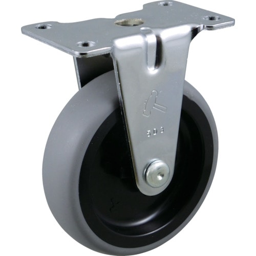 トラスコ中山 ハンマー 固定式エラストマー車輪(PPホイール)65mm(ご注文単位1個)【直送品】
