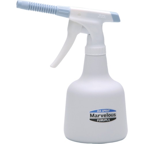 トラスコ中山 フルプラ ダイヤスプレー マーベラス8cmストレートノズル 500ml(ライトブルー)(ご注文単位1個)【直送品】