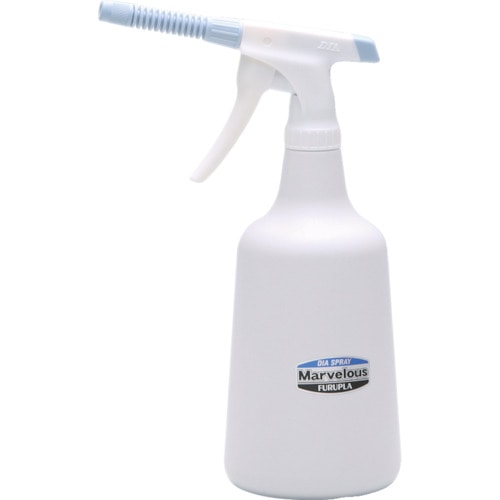 トラスコ中山 フルプラ ダイヤスプレー マーベラス8cmストレートノズル 1000ml(ライトブルー)(ご注文単位1個)【直送品】