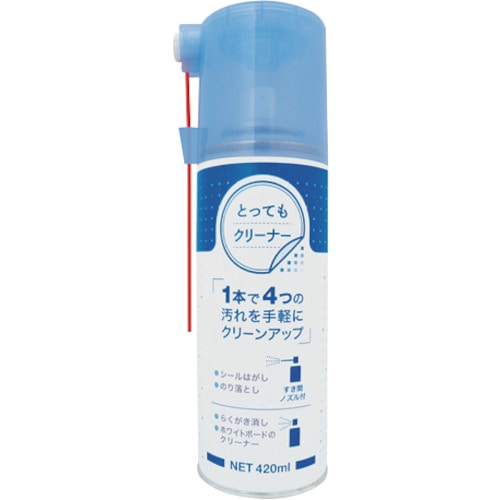 トラスコ中山 axis シールはがし・のり落とし・落書き消し・ボードクリーナー とってもクリーナー420ml(ご注文単位1個)【直送品】