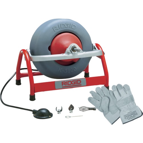 トラスコ中山 RIDGID K-3800 W/C-46 ドレンクリーナー(ご注文単位1セット)【直送品】