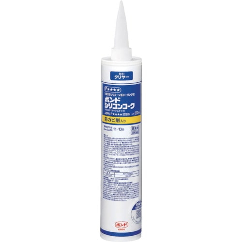 トラスコ中山 コニシ シリコンコーク防かび剤入 クリヤー 330ml #59084(ご注文単位1本)【直送品】
