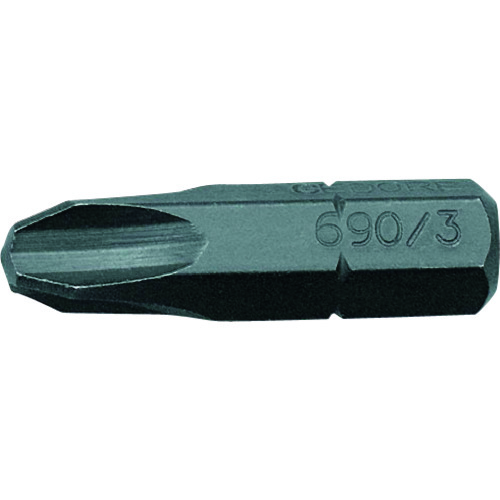 トラスコ中山 GEDORE スクリュードライバービット 690 1/4 PH2 25mm(ご注文単位1パック)【直送品】