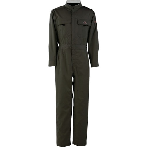 トラスコ中山 カジメイク T/C長袖つなぎ服 ブラック S(ご注文単位1着)【直送品】