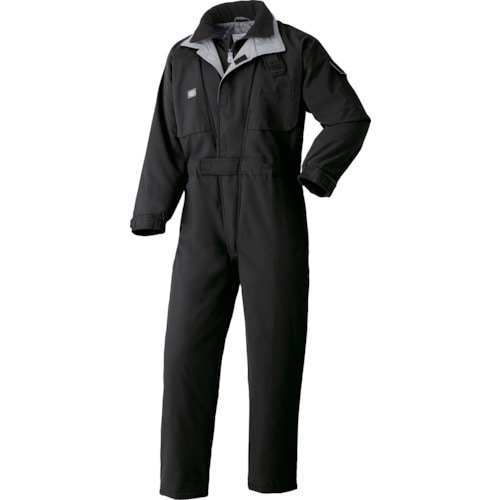 トラスコ中山 AUTO-BI 防寒つなぎ服 ブラック Mサイズ(ご注文単位1着)【直送品】