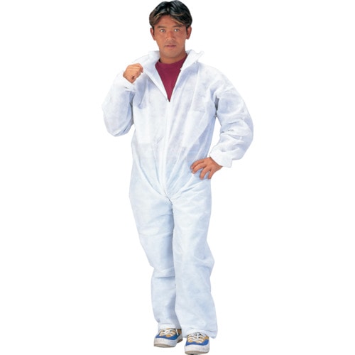 トラスコ中山 川西 不織布つなぎ服(防塵タイプ)M(ご注文単位1着)【直送品】