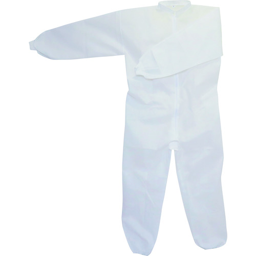 トラスコ中山 川西 不織布つなぎ服スタンドカラータイプLLサイズ(ご注文単位1着)【直送品】