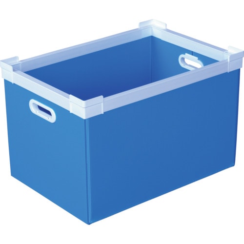 トラスコ中山 KUNIMORI プラダン NSコンテナ 50L(SWコーナー)ライトブルー(ご注文単位1個)【直送品】