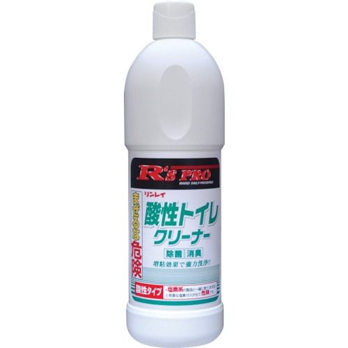 トラスコ中山 リンレイ R’sPRO 酸性トイレクリーナー 800ml(ご注文単位1本)【直送品】