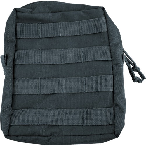 トラスコ中山 REDROCK ラージ MOLLE ユーティリティーポーチ ブラック(ご注文単位1個)【直送品】