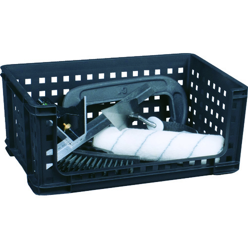 トラスコ中山 RUP メッシュコンテナ サイドオープンタイプ 9L ブラック(ご注文単位1個)【直送品】