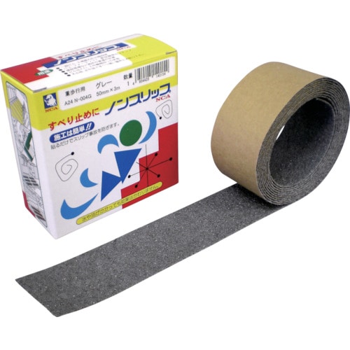 トラスコ中山 NCA 超強力型ノンスリップテープ 50×3m グレー(ご注文単位1巻)【直送品】