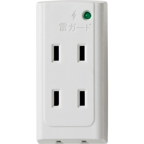 トラスコ中山 ELPA タップ サージ付フロントタップ 3個口(ご注文単位1個)【直送品】