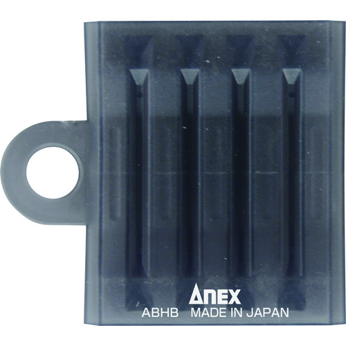 トラスコ中山 アネックス 5本組ビットホルダー クリアブラック(ご注文単位1個)【直送品】