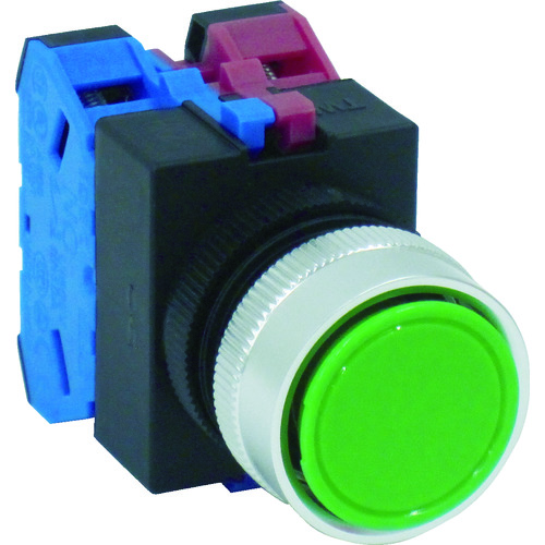 トラスコ中山 IDEC Φ22丸平形押しボタンスイッチ 387-0308(ご注文単位1個)【直送品】