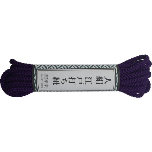 トラスコ中山 ユタカメイク 江戸打ち紐 中丸 約3m 紫(ご注文単位1巻)【直送品】